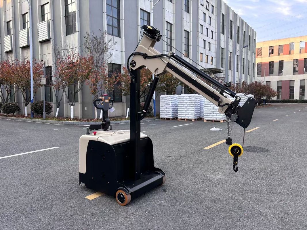 Motor Customized Electric Counter Balance Forklift  Mini Crane Arm  Length 2480 mm  Lifting Height 3000 mm